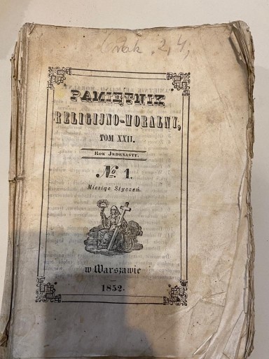 Zdjęcie oferty: Pamiętnik Religijno-Moralny, 1852