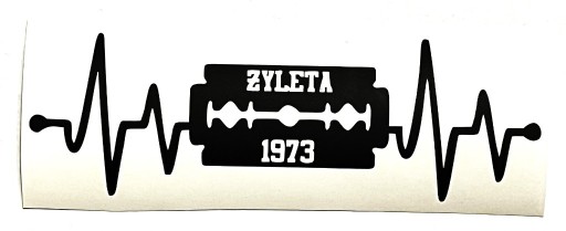 Zdjęcie oferty: Naklejka Legia Żyleta Linia życia130x47mm