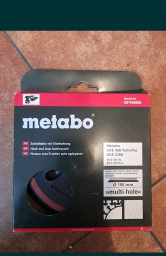 Zdjęcie oferty: Metabo talerz podporowy SXE450,SXE3150,SXE425