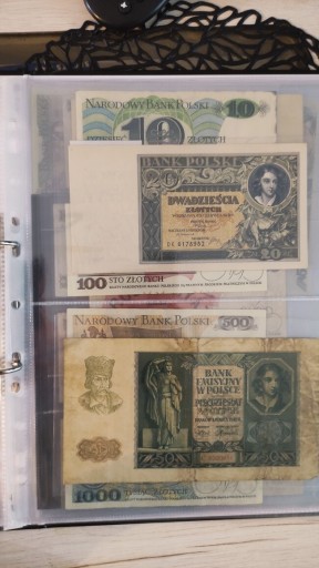 Zdjęcie oferty: Zestaw banknotów prl rzadkie roczniki1931,19751940