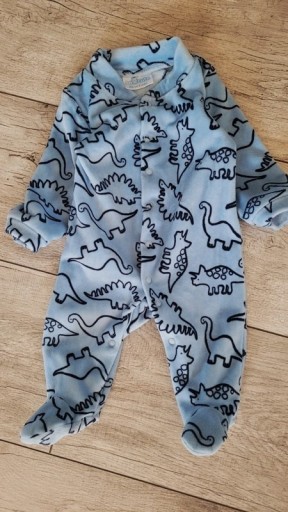 Zdjęcie oferty: So cute polarowy pajacyk w dinozaury 56cm