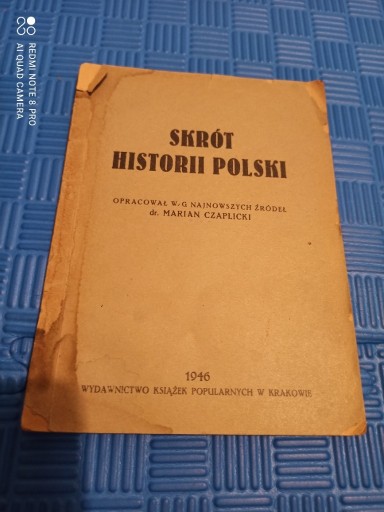 Zdjęcie oferty: Skrót Historii Polski-dr. M. Czaplicki Kraków 1946