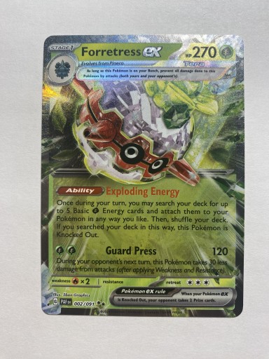 Zdjęcie oferty: Pokemon TCG Paldean Fates Forretress 002/091