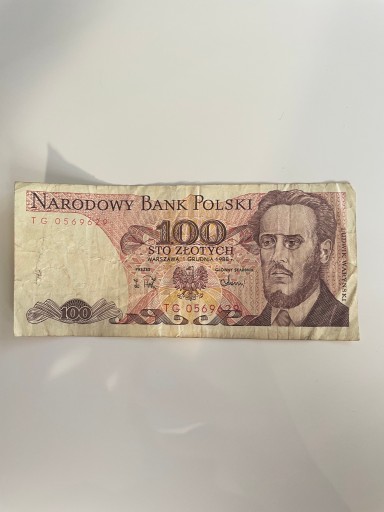 Zdjęcie oferty: Banknot 100 zł 1988r PRL Ludwik Warynski