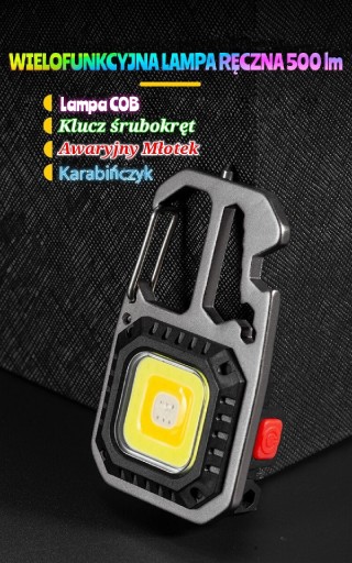 Zdjęcie oferty: Wielof. Mini Latarka LED, Brelok, moc+wkrętaki HIT