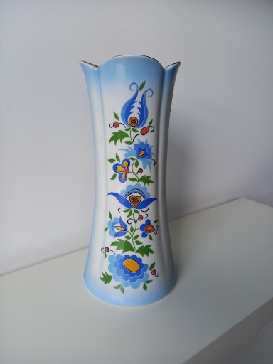 Zdjęcie oferty: Duży wazon wzór kaszubski Lubiana PRL