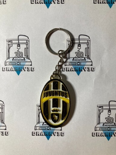 Zdjęcie oferty: Brelok herb Juventus Turyn, wydruk 3D
