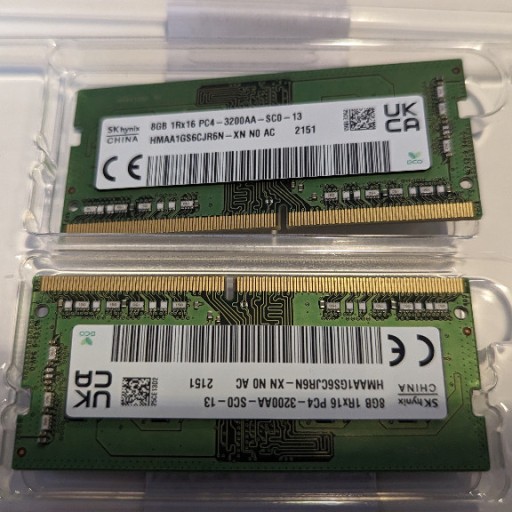 Zdjęcie oferty: RAM SK Hynix 16gb (2x8GB) SODIMM 3200
