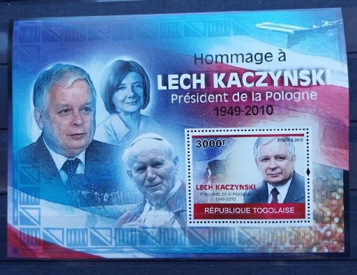 Zdjęcie oferty: Blok  L. Kaczyński plus J.Paweł II Togo
