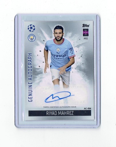 Zdjęcie oferty: RIYAD MAHREZ GENUINE AUTOGRAPH MATCH ATTAX 2023