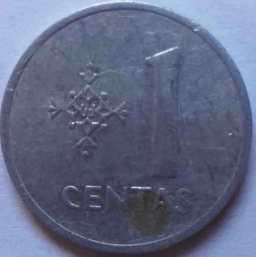 Zdjęcie oferty: Moneta Litwa 1 centas alu