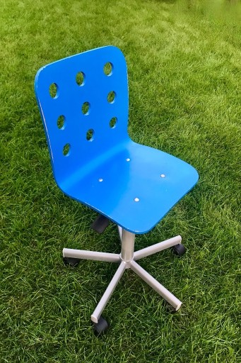 Zdjęcie oferty: Krzesło IKEA JULES niebieskie obrotowe na kółkach