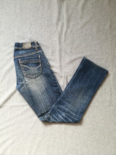 Zdjęcie oferty: Jeansy jeansowe spodnie sprane XS