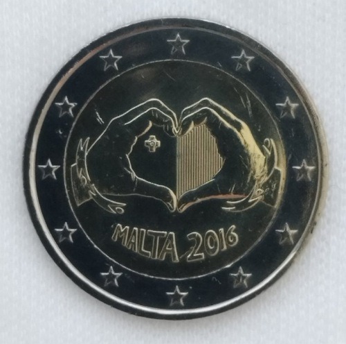 Zdjęcie oferty: Malta 2016 - Miłość - 2 euro