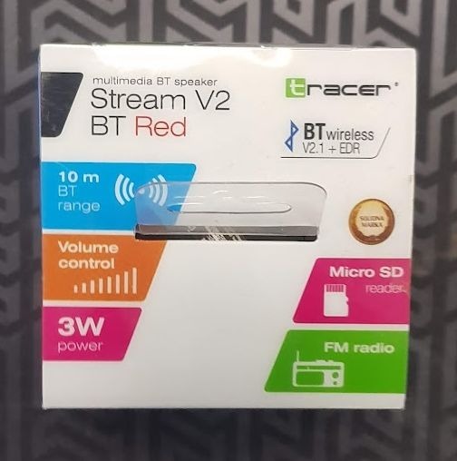 Zdjęcie oferty: Głośnik przenośny Tracer Stream V2 BT czerwony 3 W