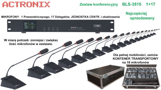 Zdjęcie oferty: Mikrofony do sali konferencyjnej BKR BLS-3515