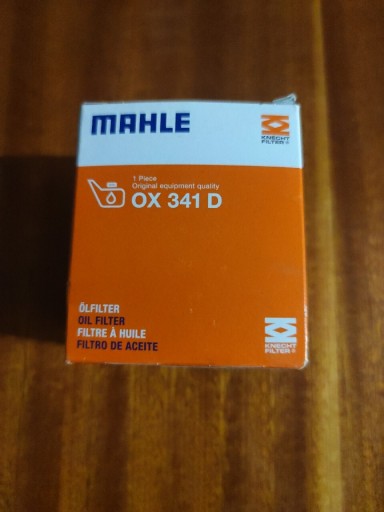 Zdjęcie oferty: Filtr oleju Mahle OX 341D