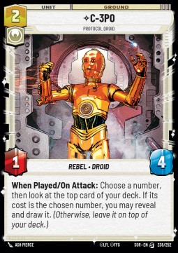 Zdjęcie oferty: C-3PO Star Wars Unlimited