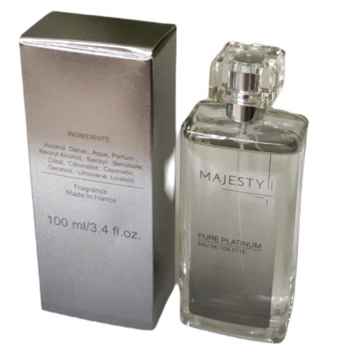 Zdjęcie oferty: MAJESTY PURE PLATINIUM  100ml zapach dla NIEGO