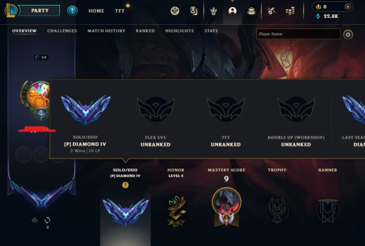 Zdjęcie oferty: Konto League of Legends Diament 4 67%EUNE S14/2