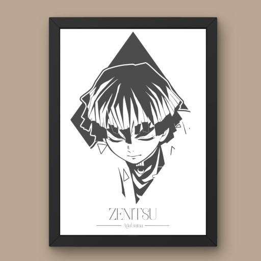 Zdjęcie oferty: Plakat A3 Zenitsu - Demon Slayer Anime Manga #1