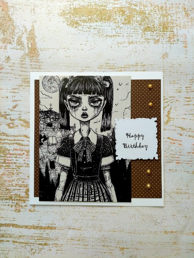 Zdjęcie oferty: Kartka Gothic gotycka urodzinowa