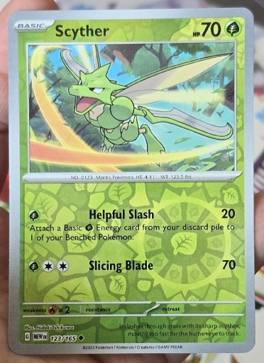 Zdjęcie oferty: Scyther (MEW 123) Reverse Holo 151 MEW