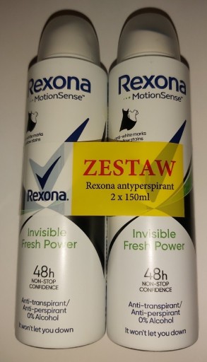 Zdjęcie oferty: Dezodorant Rexona Women (2x150 ml) Invisible Fresh