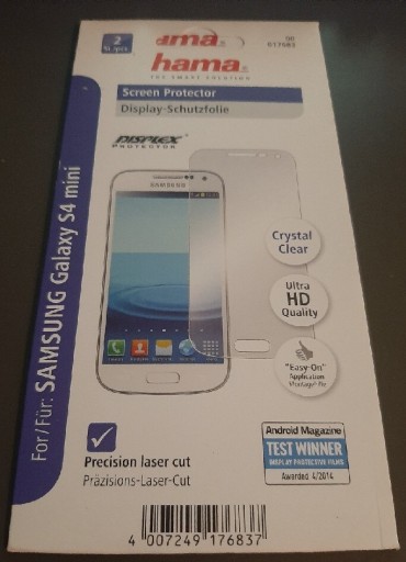 Zdjęcie oferty: 2 folie na ekran Hama do Samsung Galaxy S4 mini