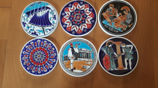 Zdjęcie oferty: Podkładki  ozdoba ceramika grecka kafelki vintage