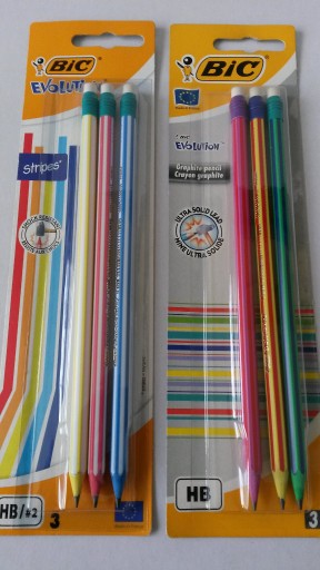 Zdjęcie oferty: Ołówek ołówki BIC Evolution Stripes gumka 78 sztuk