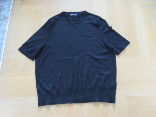 Zdjęcie oferty: 44 16 M&S czarna bluzka 100% merino wełna sweter