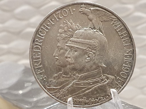 Zdjęcie oferty: Niemcy, Prusy, Wilhelm II, 5 marek 1901r 