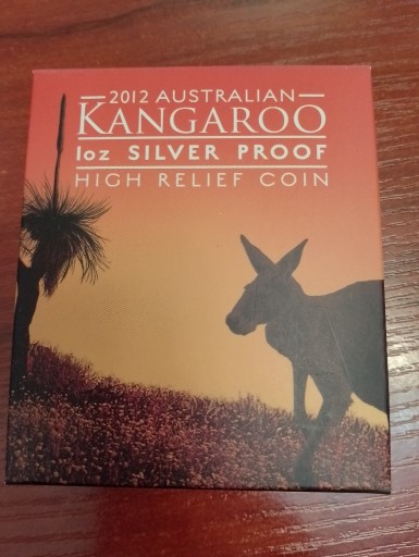 Zdjęcie oferty: Kangur 1 dolar. Ag 99.9. high relief 