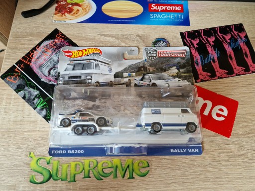 Zdjęcie oferty: Ford RS200 + Van Hot Wheels Premium Team Transport