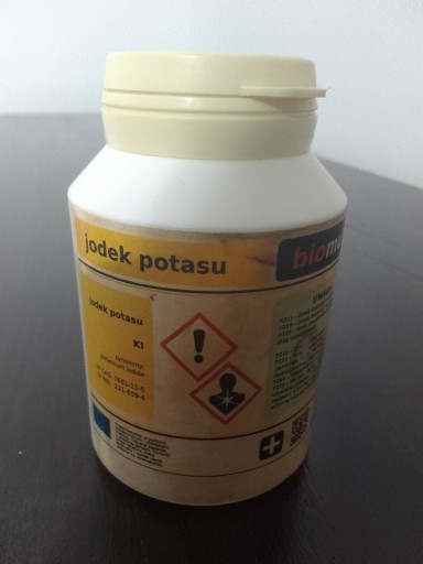 Zdjęcie oferty: Jodek potasu KI potassium iodide odczynnik biomus