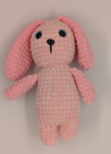 Zdjęcie oferty: pluszowa maskotka różowy królik na szydełku