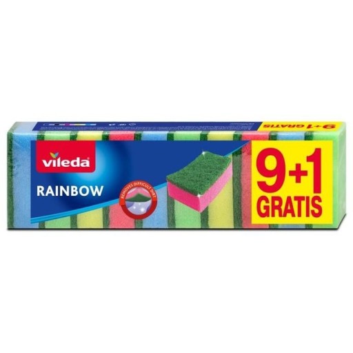 Zdjęcie oferty: Vileda gąbka naczyń myjka Rainbow zmywaki 9+1 szt.