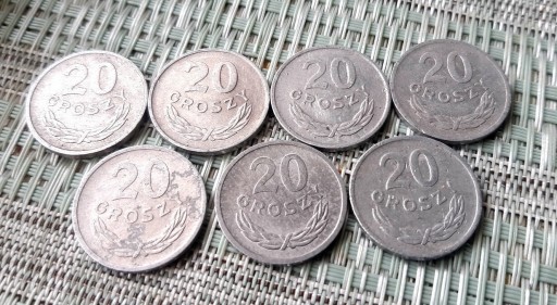 Zdjęcie oferty: 20 groszy 1961r,  zestaw monet. 