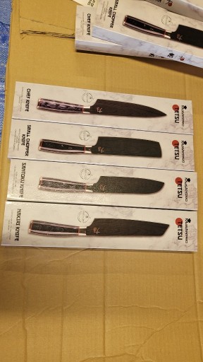 Zdjęcie oferty: MasterPro Tetsu komplet noży+deska 4szt.