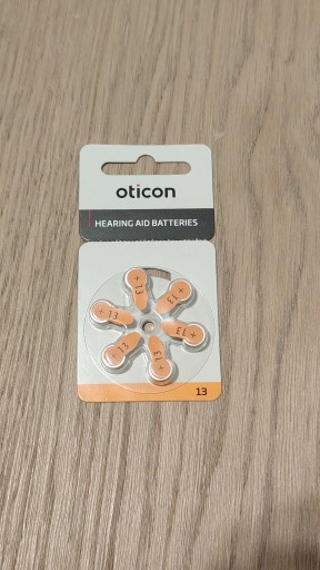 Zdjęcie oferty: Baterie do aparatu słuchowego Oticon 13, zestaw baterii