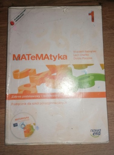 Zdjęcie oferty: Matematyka 1 podręcznik dla szkół ponadgimn. 