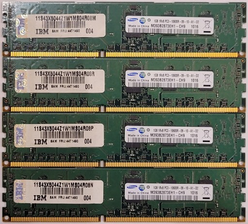 Zdjęcie oferty: RAM 1x1GB SAMSUNG ECC-R 1Rx8 PC3-10600R CL9