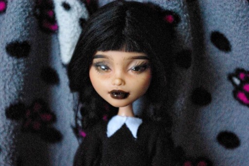 Zdjęcie oferty: lalka monster high wednesday ooak custom repaint 