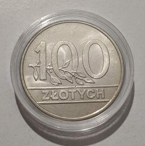 Zdjęcie oferty: 100 złotych 1990 Nominał w Kapslu Stan 1/-1