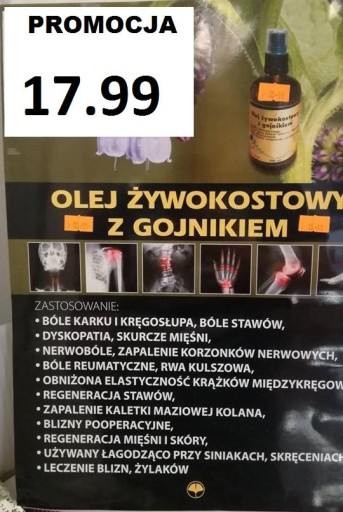 Zdjęcie oferty: Żywokost z gojnikiem 100ml BÓL Kolan, Stawy, Ból 