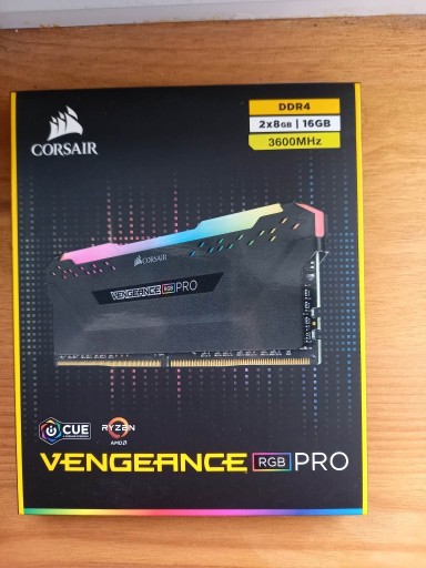 Zdjęcie oferty: CORSAIR VENGEANCE RGB PRO 16GB 3600MHZ DDR4