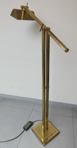 Zdjęcie oferty: Lampa podłogowa złota mosiądz do salonu regulacja
