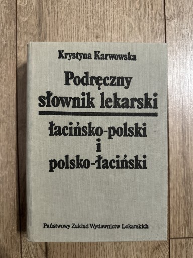 Zdjęcie oferty: Słownik lekarski lacinsko polski /polsko łaciński