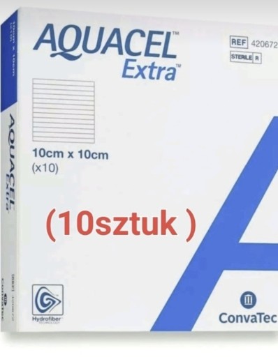 Zdjęcie oferty: Aquacel  Extra  10x10cm ( 10 sztuk)